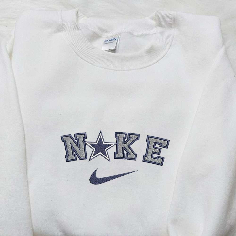 Dallas Cowboys x Nike Embroidered Shirt NFL Sports Embroidered Shirt Nike Inspired Embroidered Hoodie 1