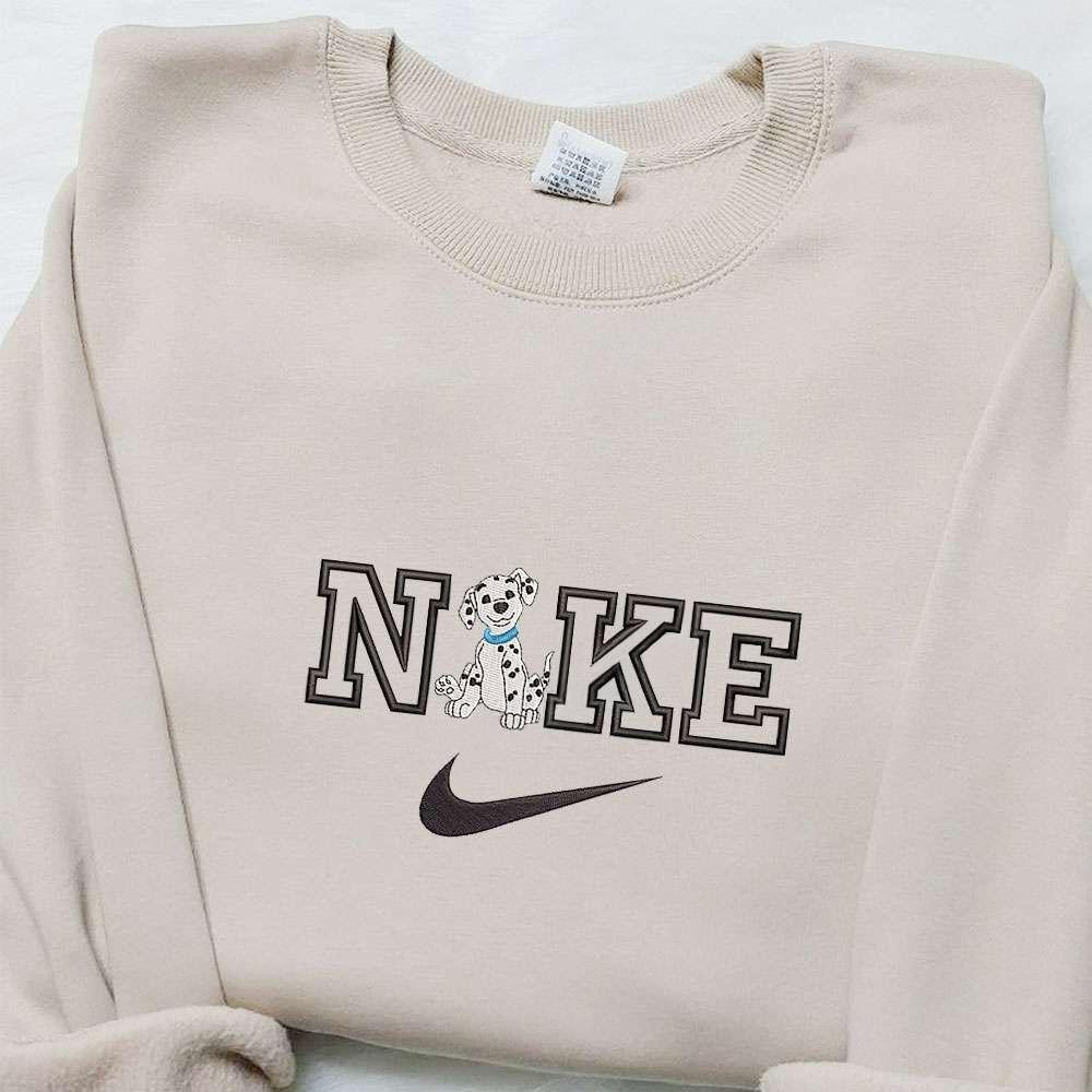 Dalmatian x Nike Embroidered Shirt Disney Characters Embroidered Hoodie Cartoon Embroidered Sweatshirt