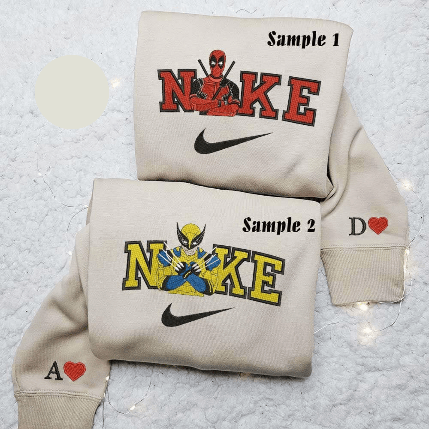 Deadpool And Wolverine Slay Marvel Superhero Movie Embroidered Couples Shirts