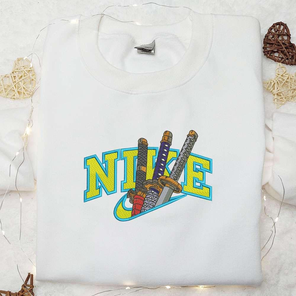 Demon Slayer Swords Anime Embroidered Shirt