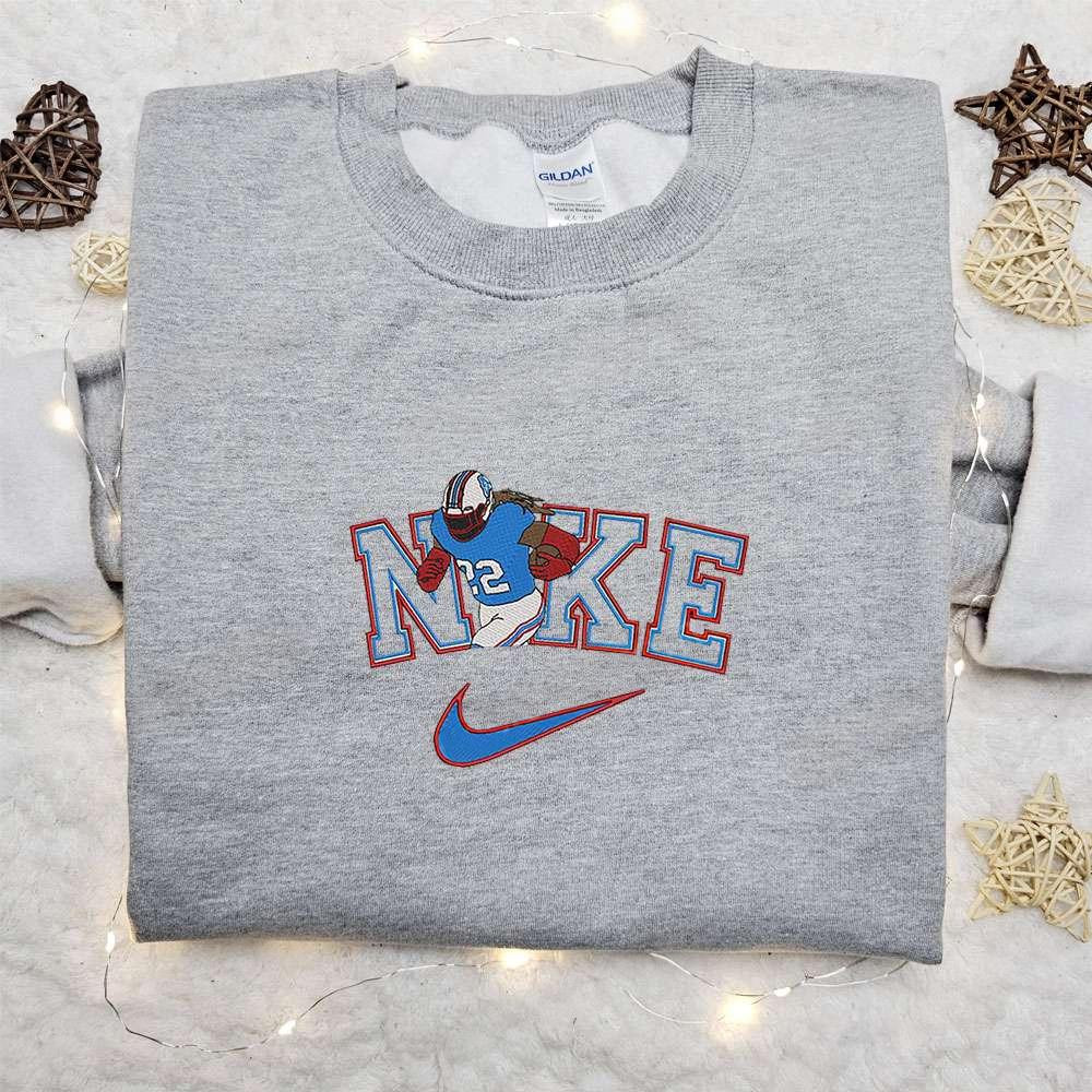 Derrick Henry x Nike Embroidered Shirt NFL Sports Embroidered Hoodie Celebrity Embroidered Shirt
