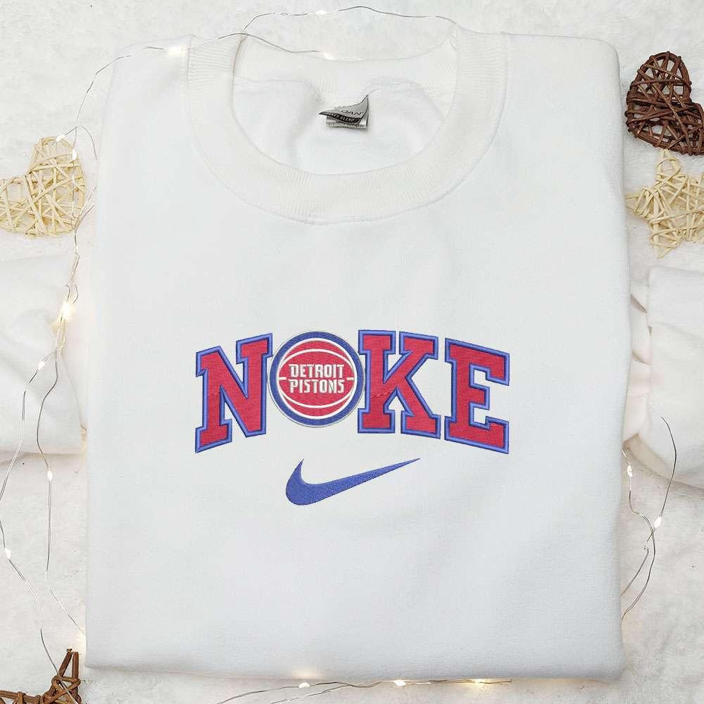 Detroit Pistons NBA Sports Embroidered Shirt Best Gift Idea For Fans