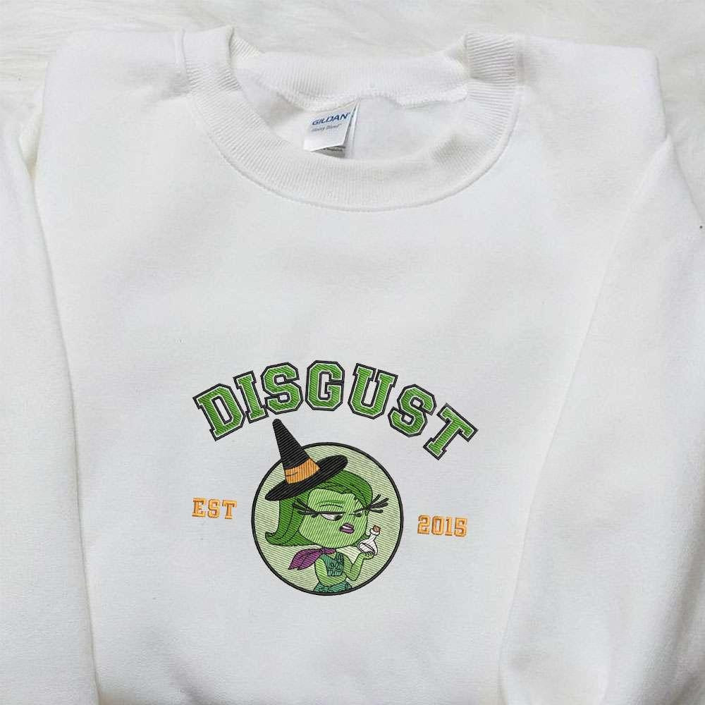 Disgust Inside Out Circle Team Halloween Embroidered Shirt  Best Halloween Gifts Ideas