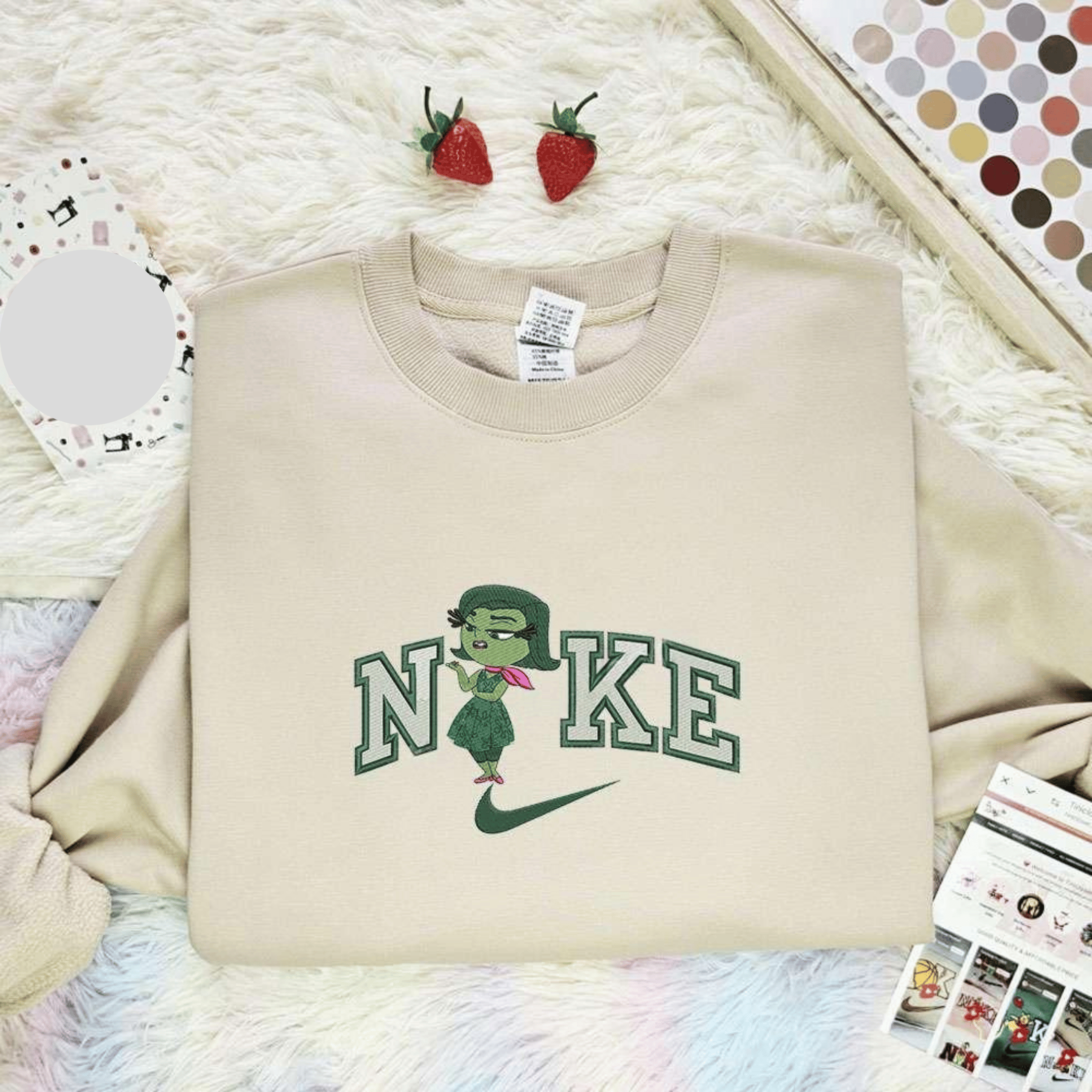 Disgust Inside Out Disney Characters Embroidered Shirt Best Gift Idea For Family