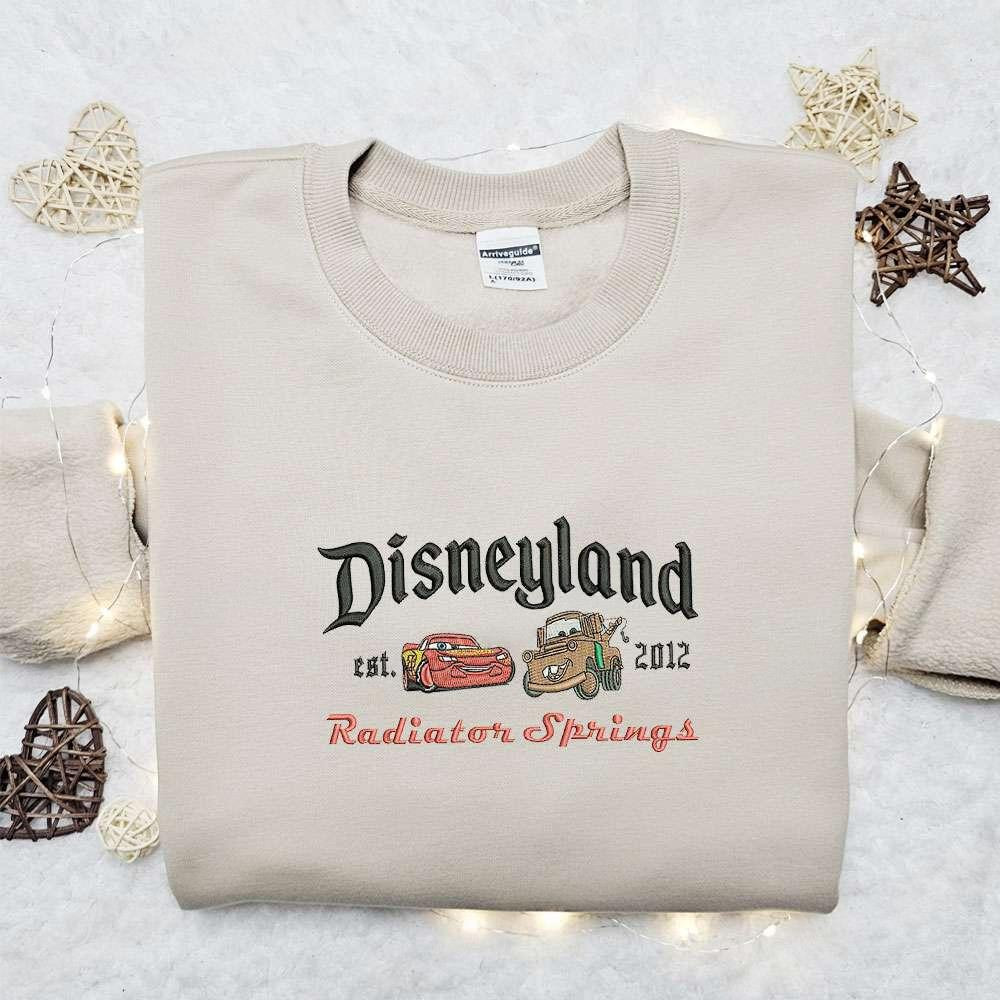 Disneyland Est 2012 Radiator Springs Embroidered Shirt Best Gift Idea For Family