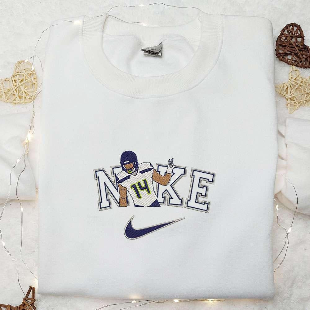 DK Metcalf x Nike Embroidered Shirt NFL Sports Embroidered Hoodie Celebrity Embroidered Shirt