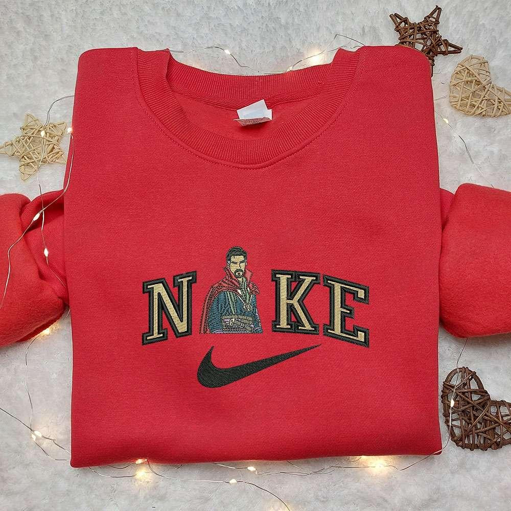 Doctor Strange x Nike Embroidered Sweatshirt Movie Marvel Embroidered Shirt Nike Inspired Embroidered Shirt