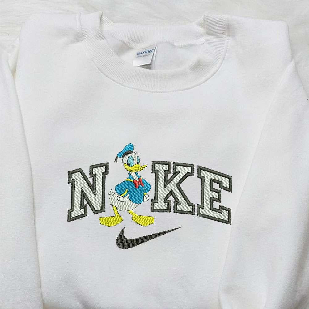 Donald Duck x Nike Embroidered Shirt Donald Duck Embroidered Shirt Custom Nike Embroidered Shirt