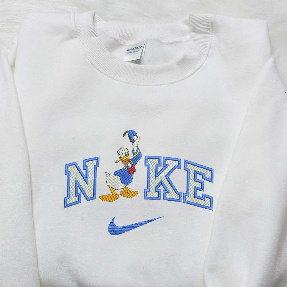 Donald Hat x Nike Embroidered Shirt Donald Duck Embroidered Shirt Custom Nike Embroidered Shirt