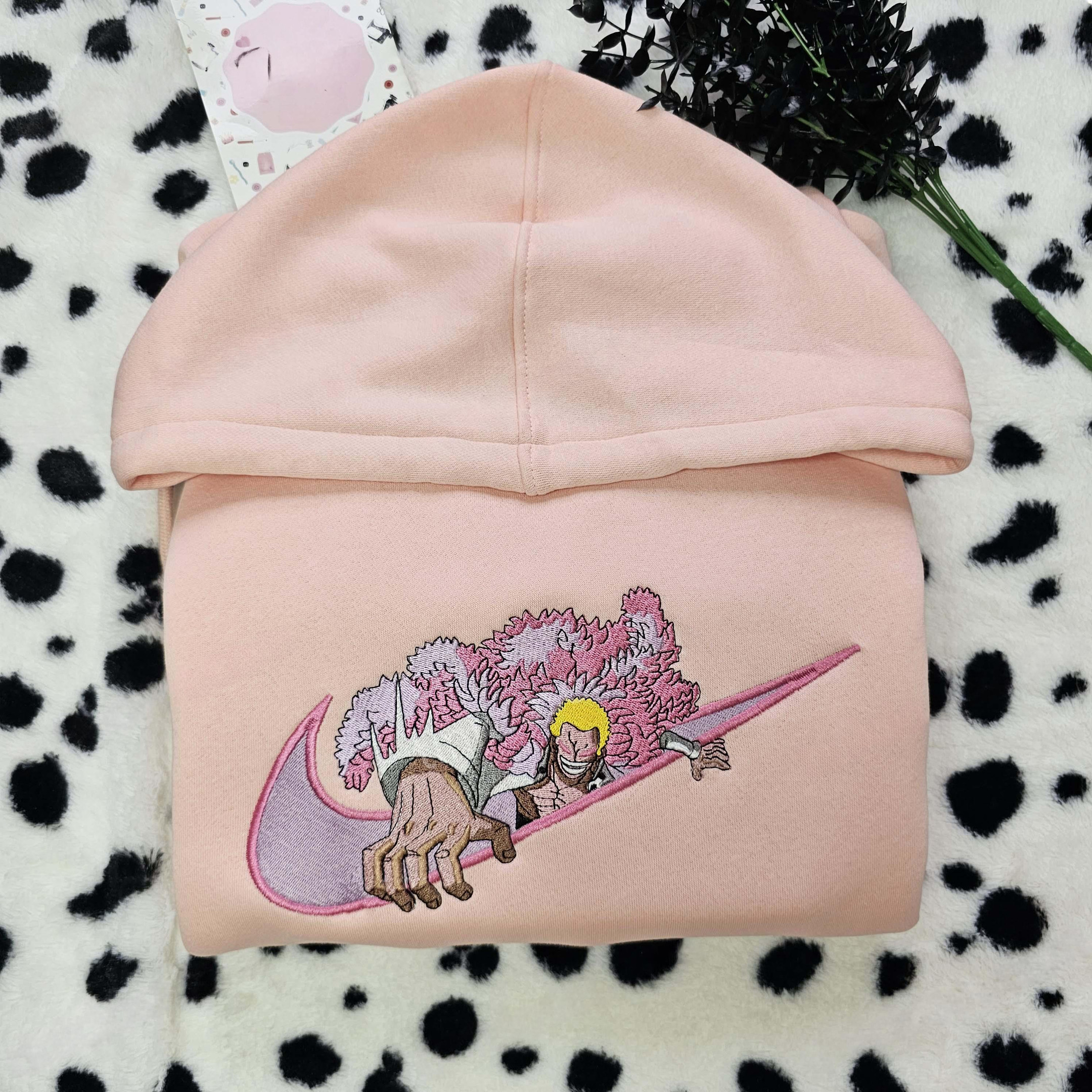 Donquixote Doflamingo One Piece Anime Embroidered Shirt , Anime Embroidered T-shirt Sweatshirt Hoodie, Inspired Anime Movie, Best Gift for Anime Fans
