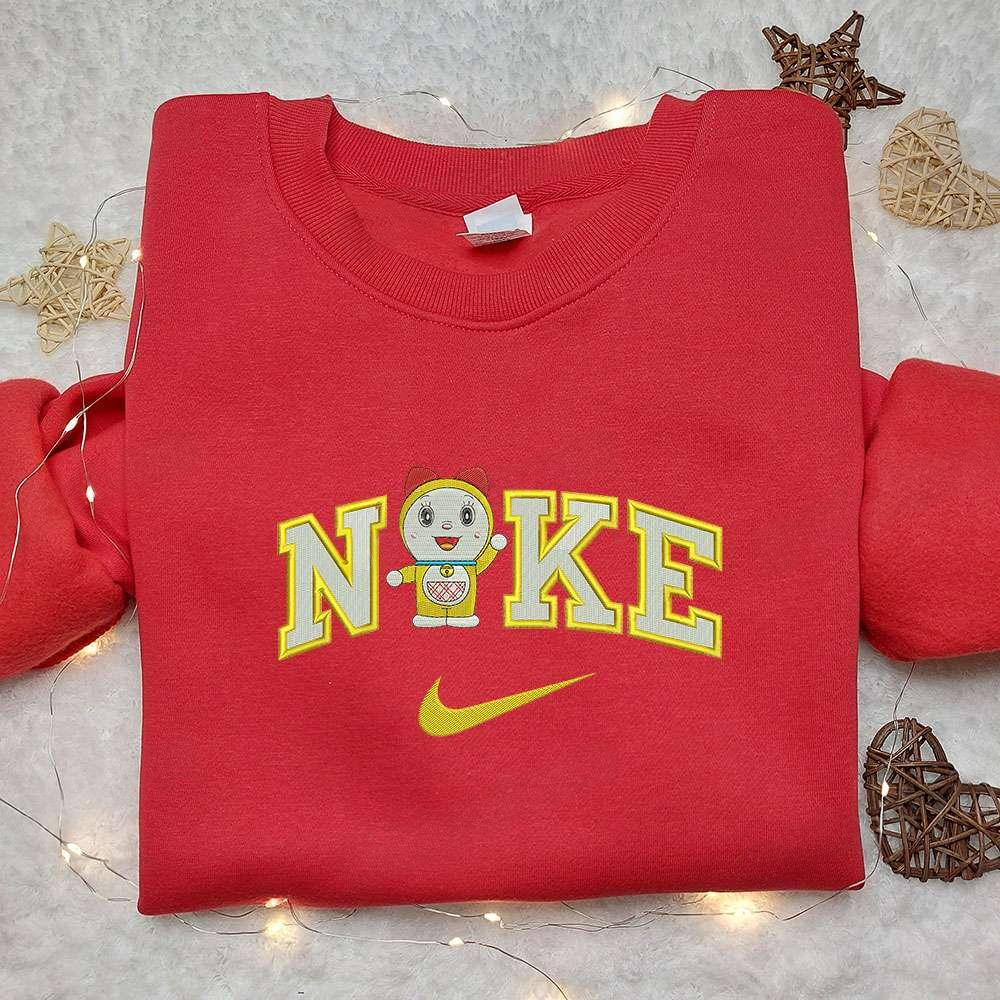 Dorami x Nike Embroidered Shirt Doraemon Embroidered Shirt Custom Nike Embroidered Shirt