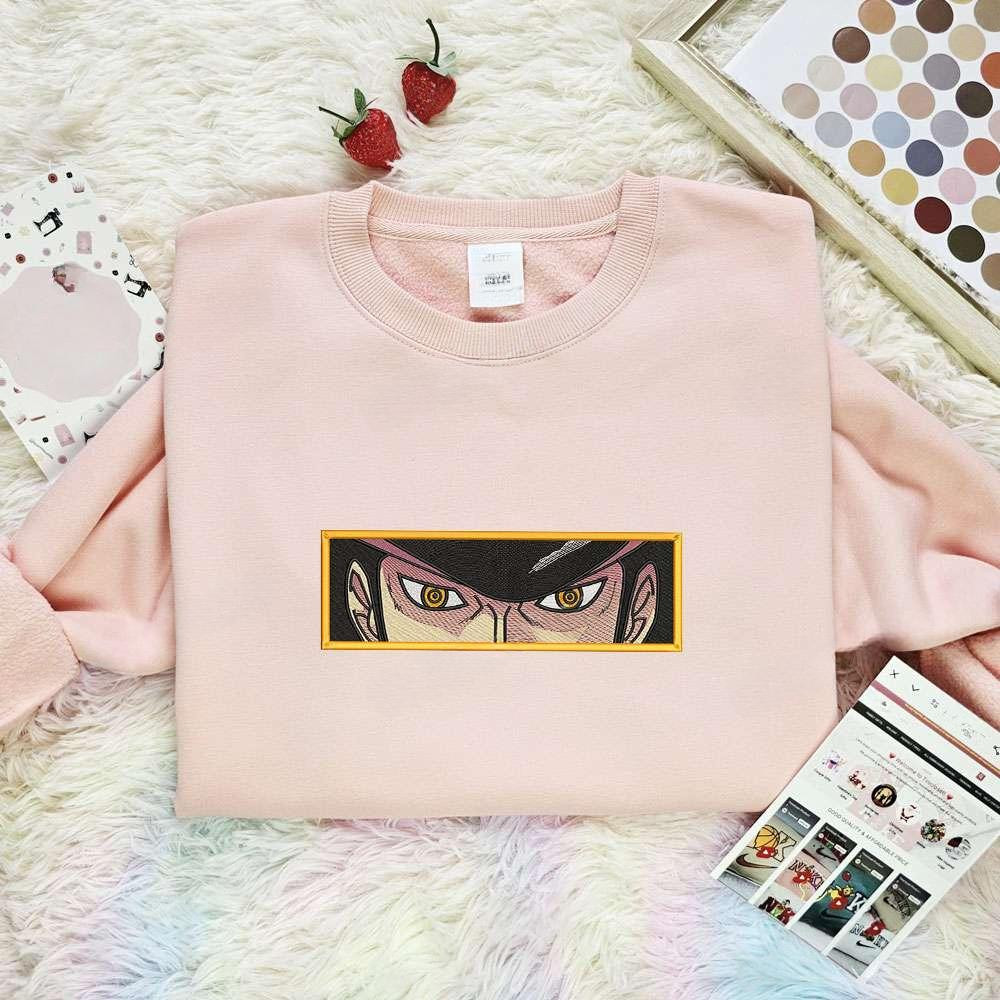 Dracule Mihawk Eyes One Piece Anime Embroidered Shirt , Anime Embroidered T-shirt Sweatshirt Hoodie, Inspired Anime Movie, Best Gift for Anime Fans