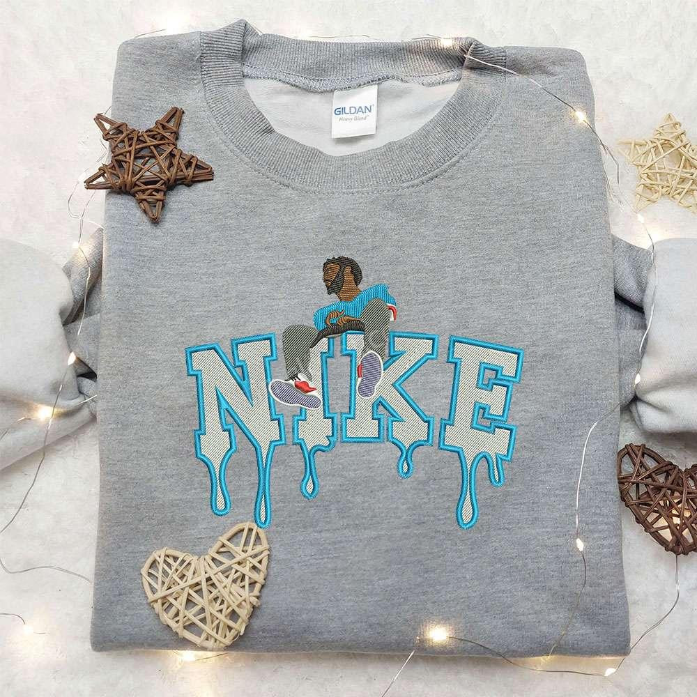 Drake x Nike Embroidered Shirt NBA Sport Embroidered Shirt Custom Nike Embroidered Shirt