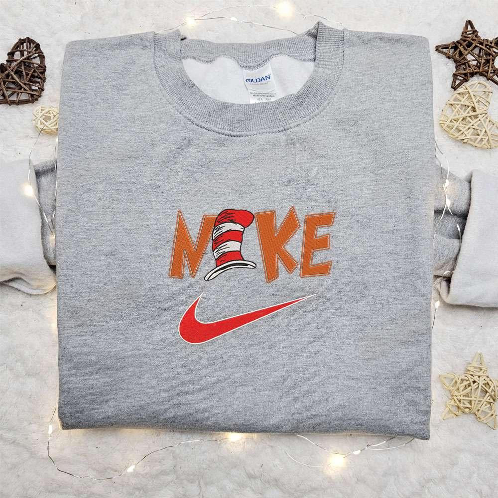 DrSeuss x Nike Embroidered Shirt Nike Inspired Embroidered Shirt Best Christmas Gift Ideas