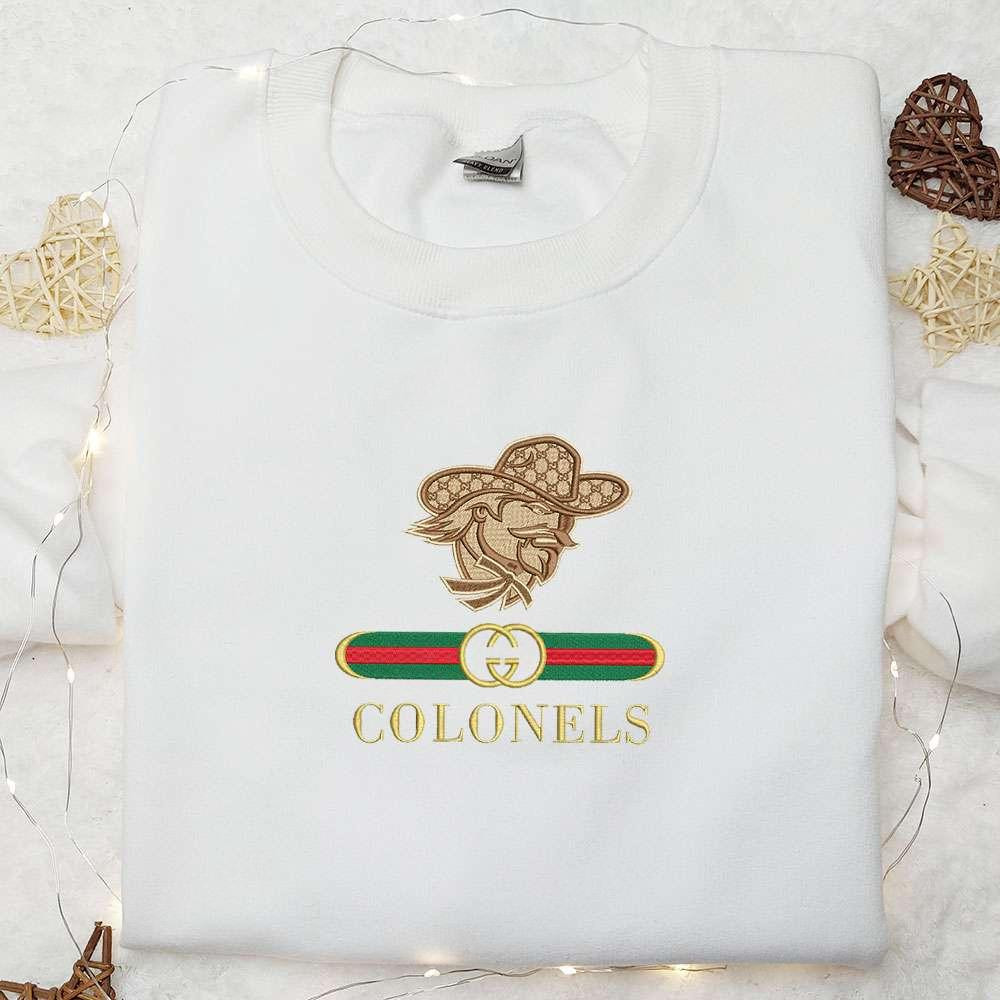 Eastern Kentucky Colonels x Gucci Embroidered Shirt NCAA Sports Embroidered Hoodie Best Gift Idea