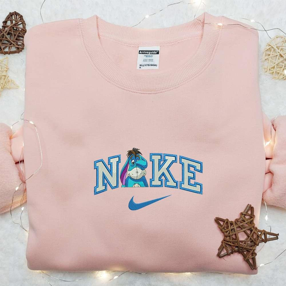 Eeyore Eye closed x Nike Embroidered Shirt Winnie The Pooh Embroidered Shirt Custom Nike Embroidered Shirt3