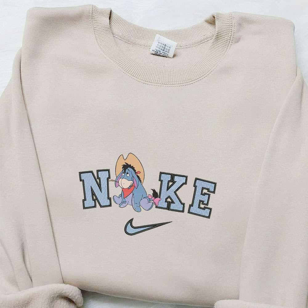 Eeyore Halloween x Nike Embroidered Sweatshirt Walt Disney Characters Embroidered Shirt Best Halloween Gift Ideas