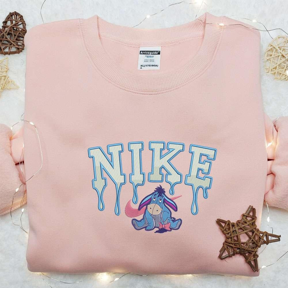 Eeyore Melting x Nike Embroidered Shirt Disney Winnie The Pooh Embroidered Hoodie Best Gift Ideas