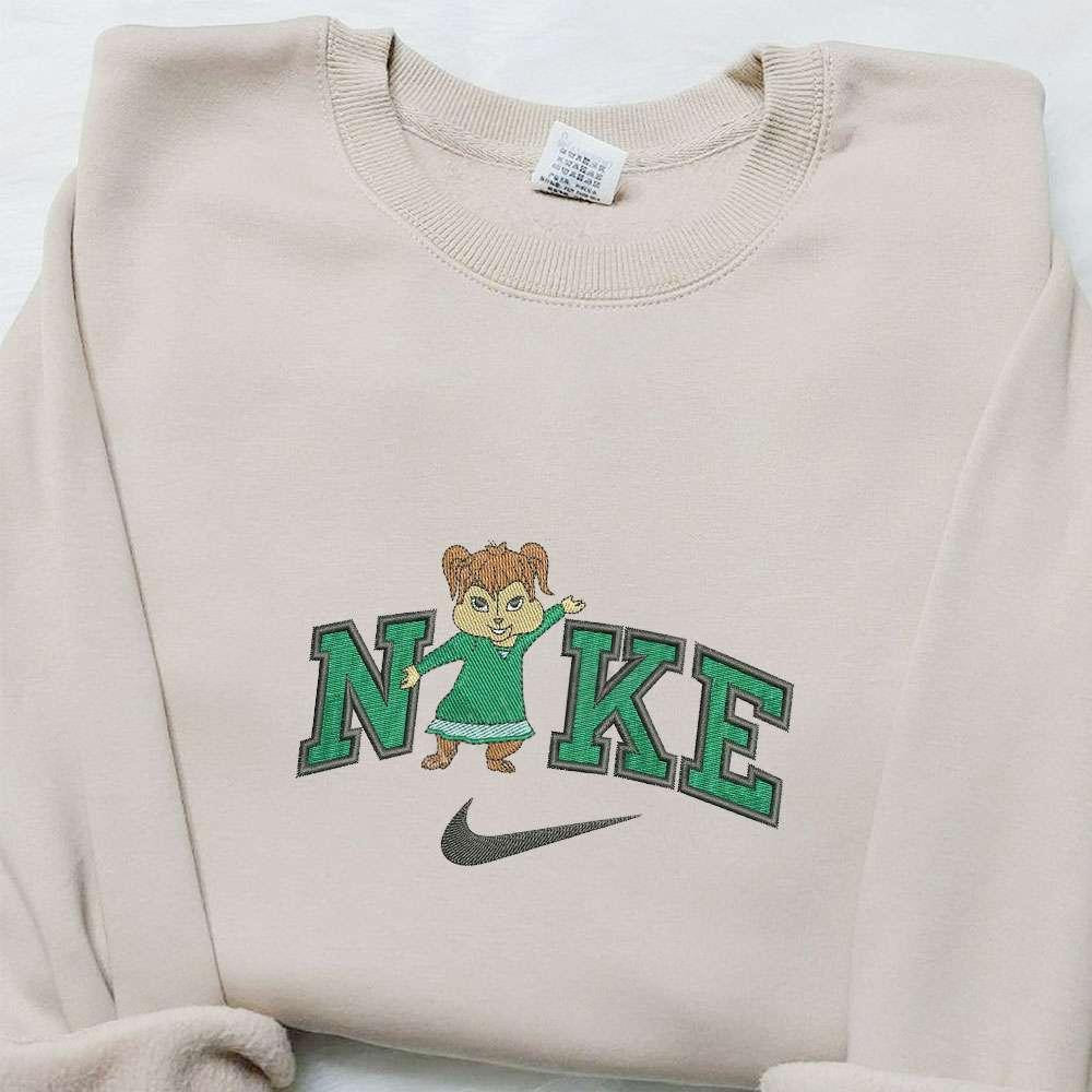 Eleanor x Nike Embroidered Shirt Alvin And The Chipmunks Movie Embroidered Hoodie Best Gifts For Family
