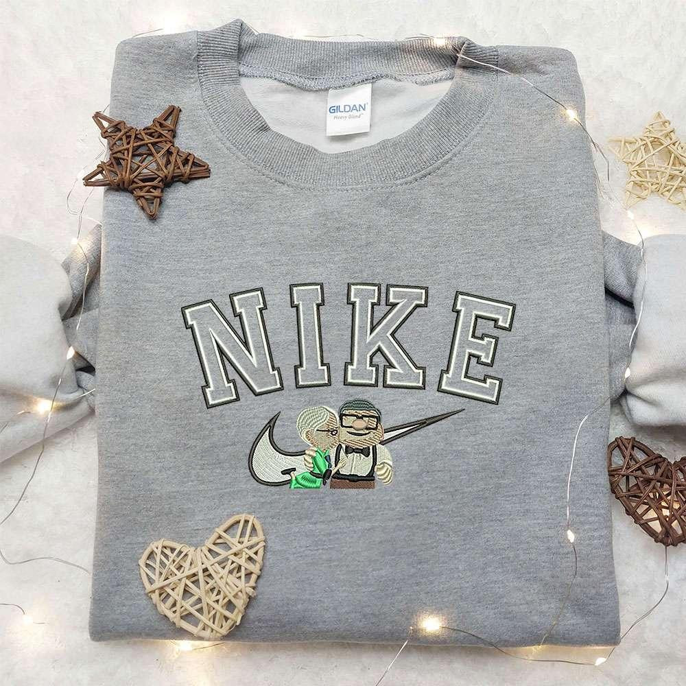Ellie And Carls x Nike Swoosh Embroidered Shirt Up Embroidered Shirt Custom Nike Embroidered Shirt
