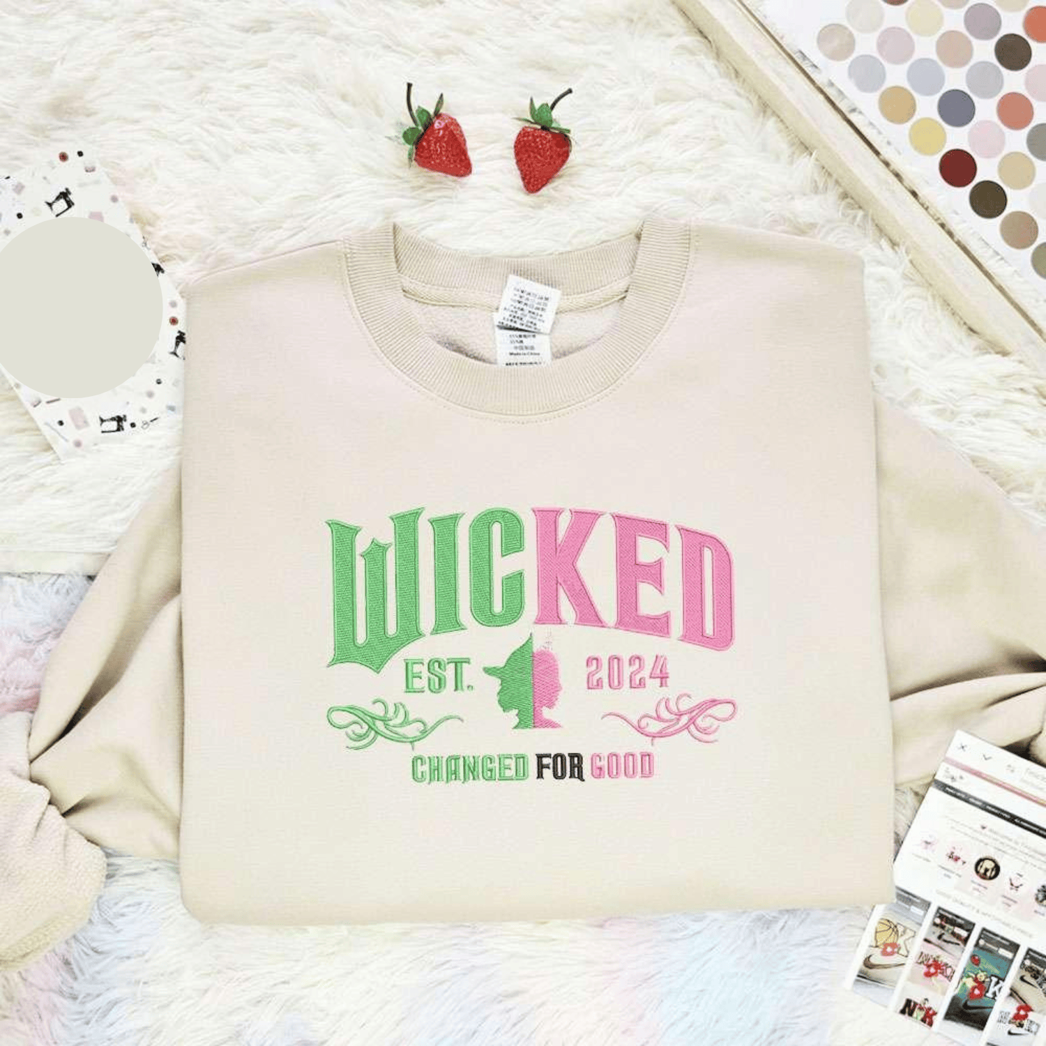 Elphaba And Glinda Wicked Movie Embroidered Shirt, Best Gift For Fans