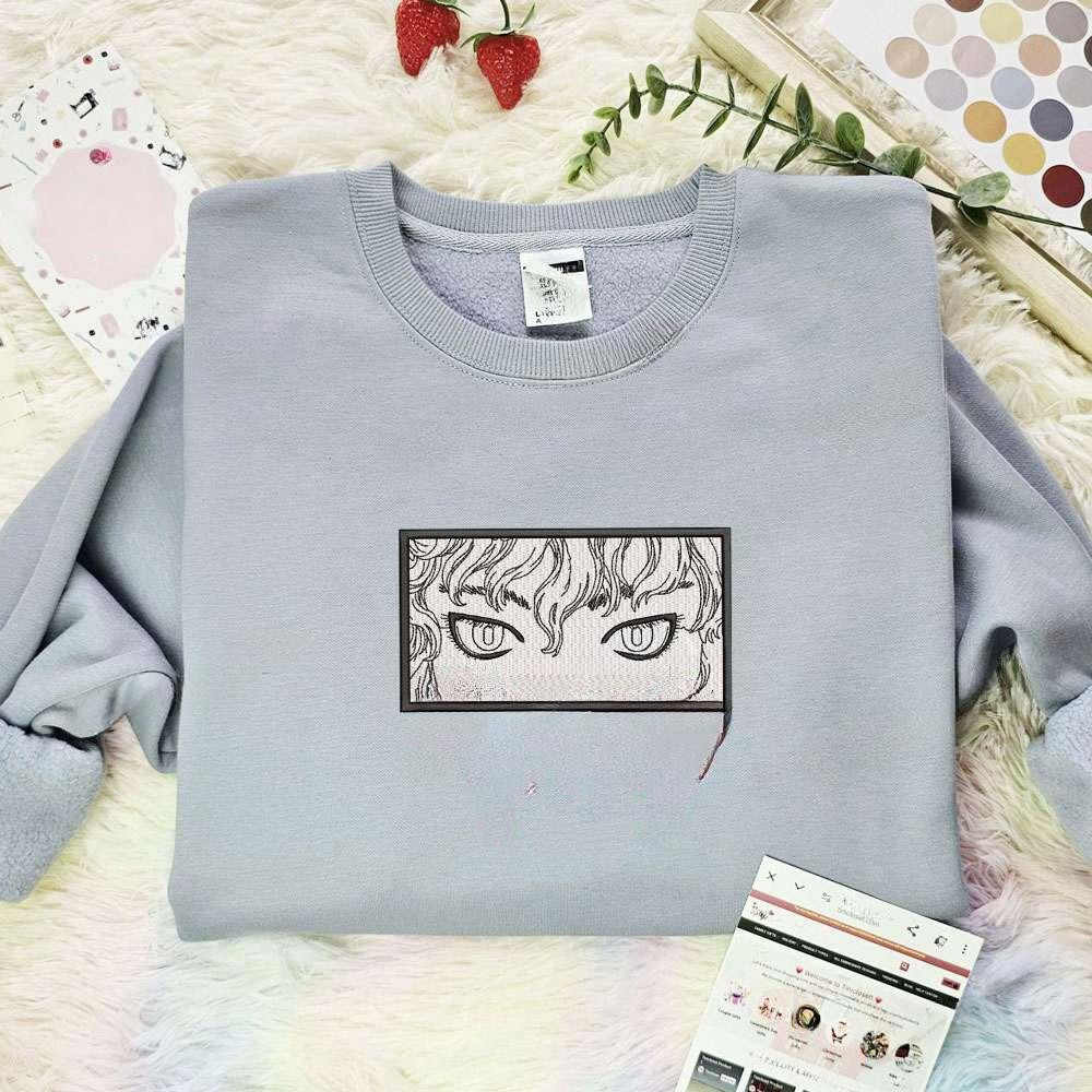 Griffith Eyes Berserk Anime , Anime Embroidered T-shirt Sweatshirt Hoodie, Inspired Anime Movie, Best Gift for Anime Fans