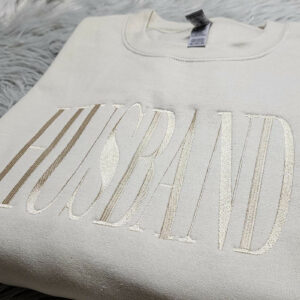 Husband Embroidered Crewneck - Wedding Gift - Gift For Husband - Husband Custom Embroidery - Unisex Crewneck Sweatshirt - T-Shirt - Hoodie