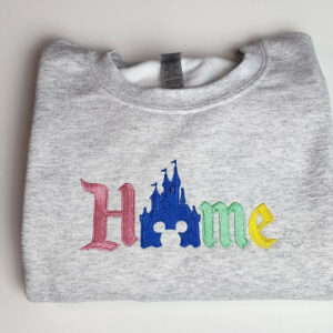 Magic Castle Embroidered Sweatshirt, Magic Kingdom, Magical World Vintage Sweatshirt