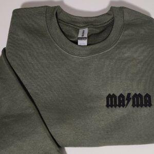 Mama pocket logo Embroidered Design, Rock n Roll Mama shirt, Mother's day gift , Embroidered gift for mom