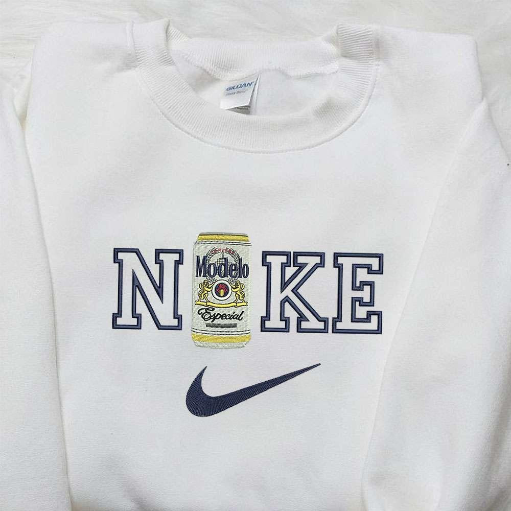 Nike x Modelo Especial Embroidered Shirt Favorite Drink Embroidered Shirt Nike Inspired Embroidered Shirt