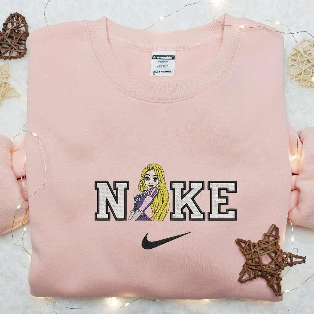 Rapunzel X Nike Embroidered Shirt Disney Princess Embroidered Hoodie Best Gifts For Family