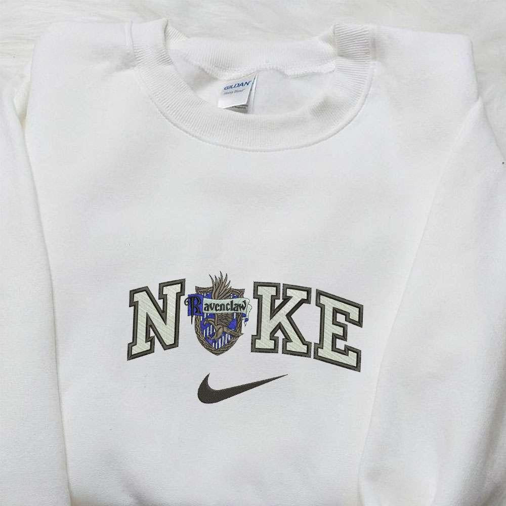 Ravenclaw Logo x Nike Embroidered Shirt Harry Potter Movie Embroidered Hoodie Nike Inspired Embroidered Sweatshirt
