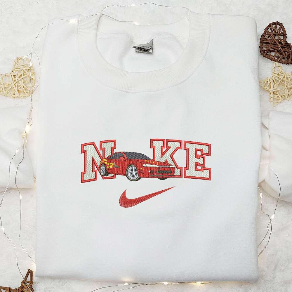 Red Car Transportations Embroidered Shirt Best Gift For Boys