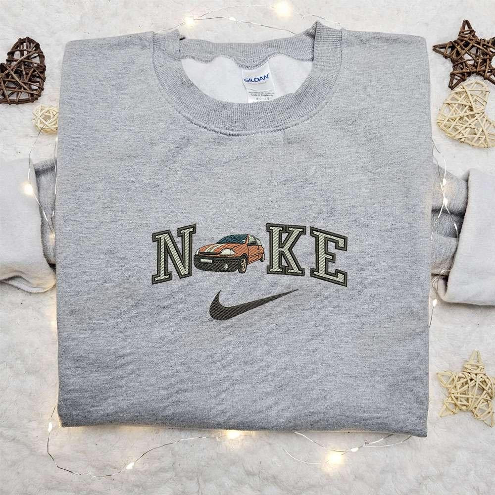 Renault Twingo x Nike Embroidered Shirt Nike Inspired Embroidered Shirt Best Gifts for Family
