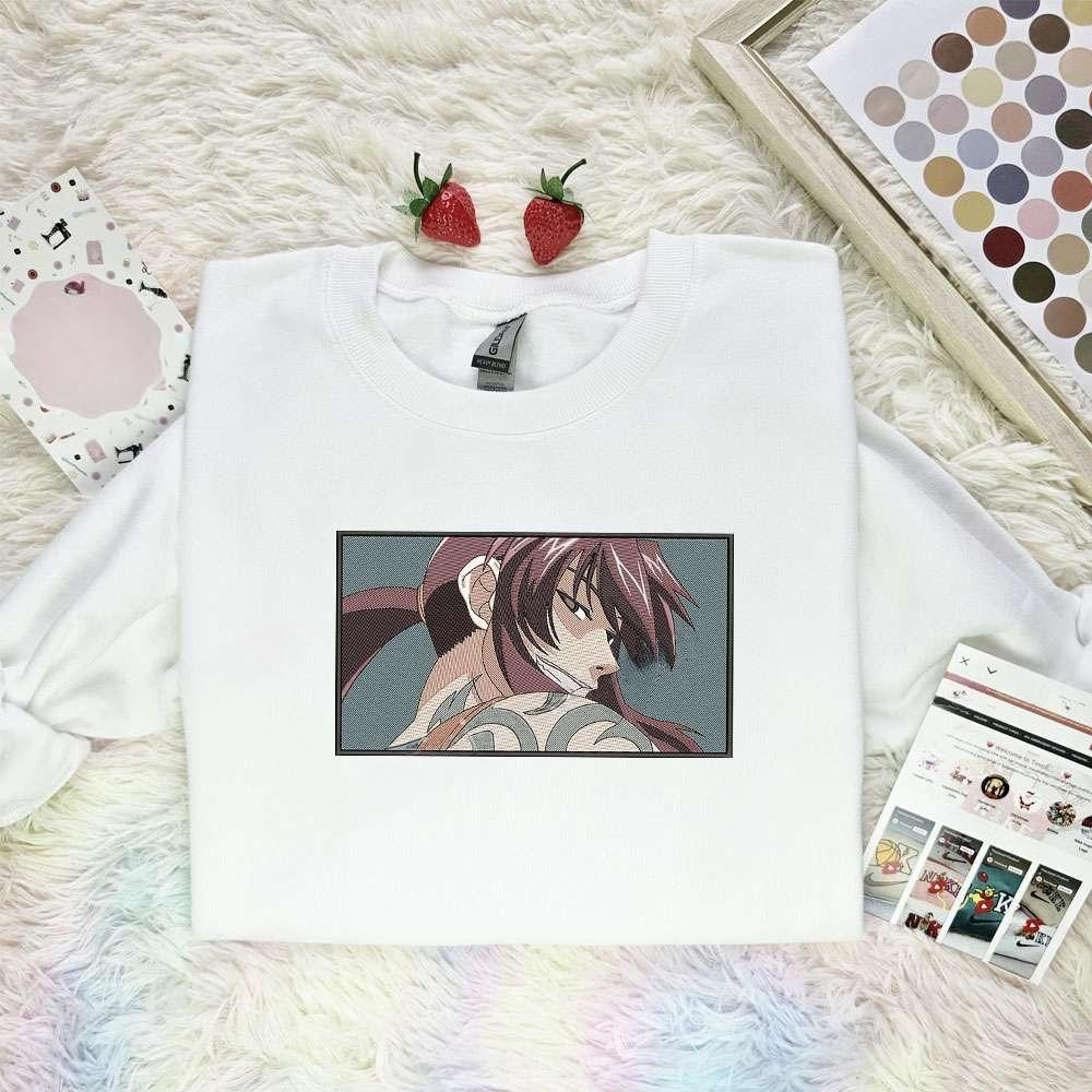 Revy Black Lagoon Anime Embroidered Shirt , Anime Embroidered T-shirt Sweatshirt Hoodie, Inspired Anime Movie, Best Gift for Anime Fans