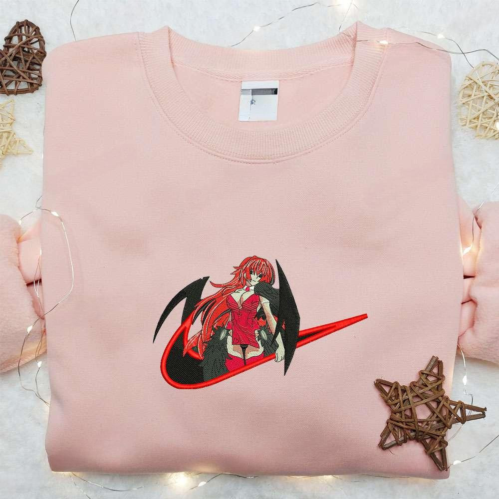 Rias Gremory Anime Embroidered Shirt , Anime Embroidered T-shirt Sweatshirt Hoodie, Inspired Anime Movie, Best Gift for Anime Fans