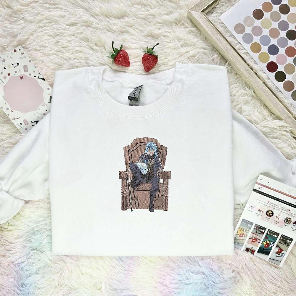 Rimuru Tempest Tensei Shitara Slime Datta Ken Anime Embroidered Shirt , Anime Embroidered T-shirt Sweatshirt Hoodie, Inspired Anime Movie, Best Gift for Anime Fans