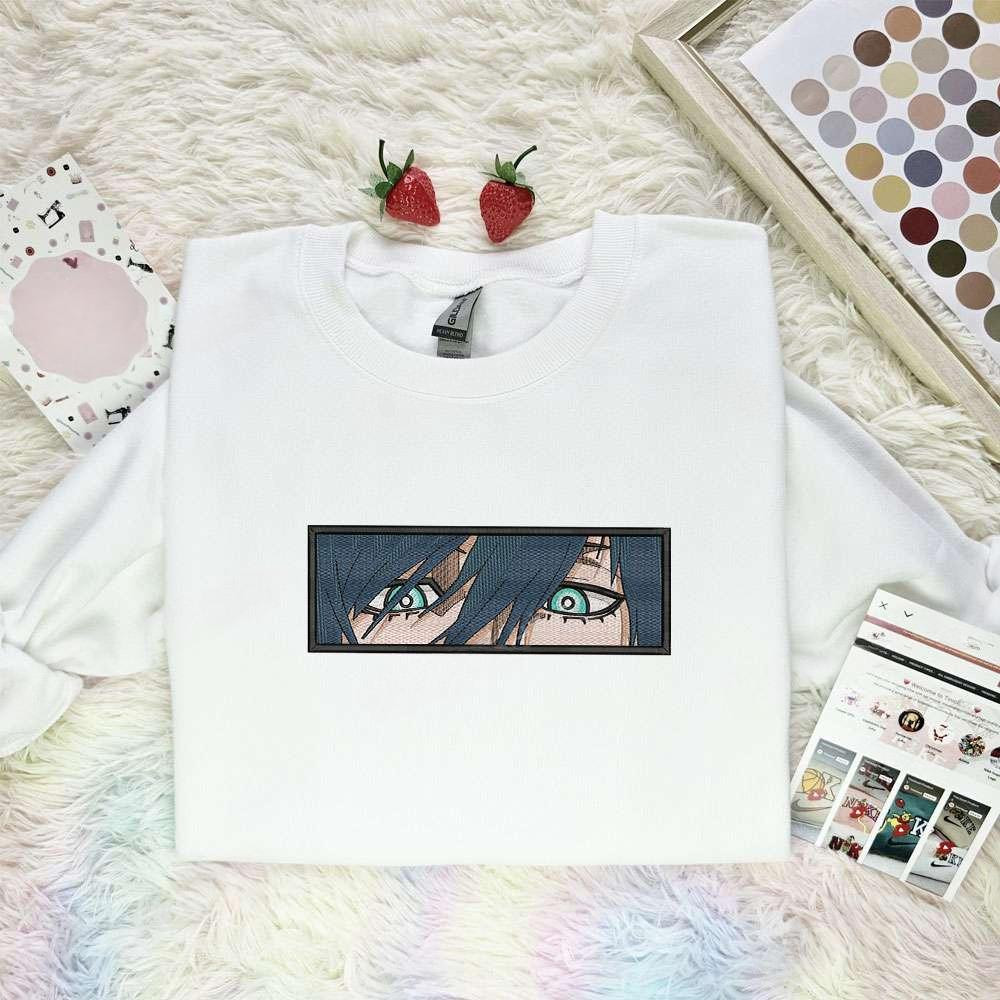 Rin Itoshi Eyes Blue Lock Anime Embroidered Shirt , Anime Embroidered T-shirt Sweatshirt Hoodie, Inspired Anime Movie, Best Gift for Anime Fans
