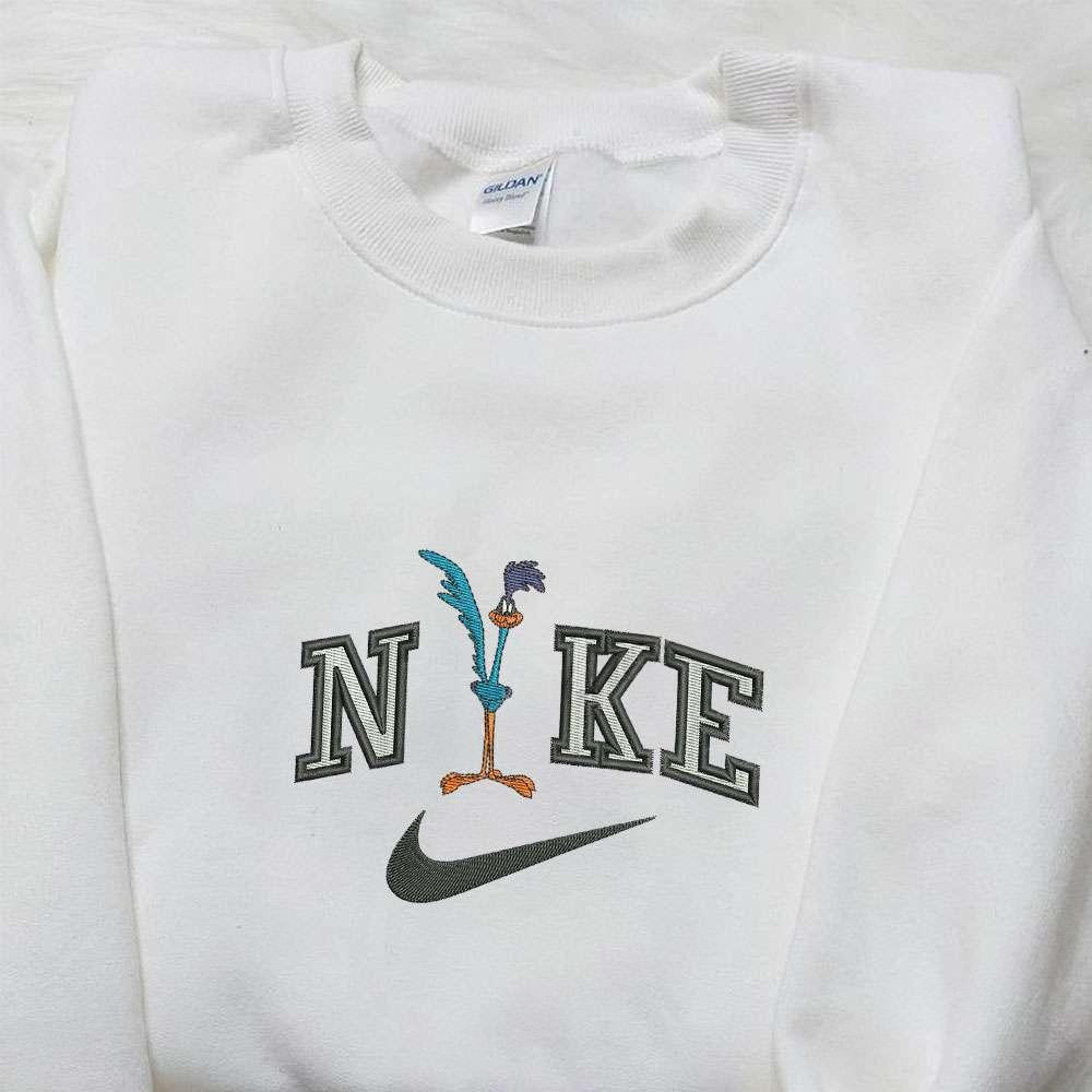 Road Runner X Nike Embroidered Shirt Disney Looney Tunes Embroidered Hoodie Cartoon Embroidered T Shirt