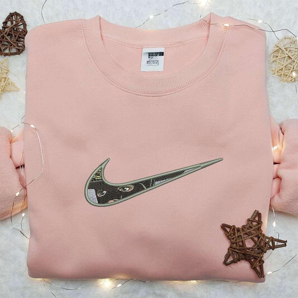 Roronoa Zoro X Nike Swoosh , Anime Embroidered T-shirt Sweatshirt Hoodie, Inspired Anime Movie, Best Gift for Anime Fans