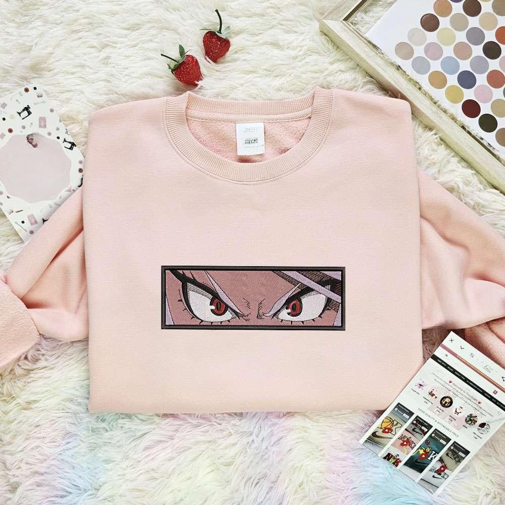 Rumi Usagiyama Eyes My Hero Academia Anime Embroidered Shirt , Anime Embroidered T-shirt Sweatshirt Hoodie, Inspired Anime Movie, Best Gift for Anime Fans