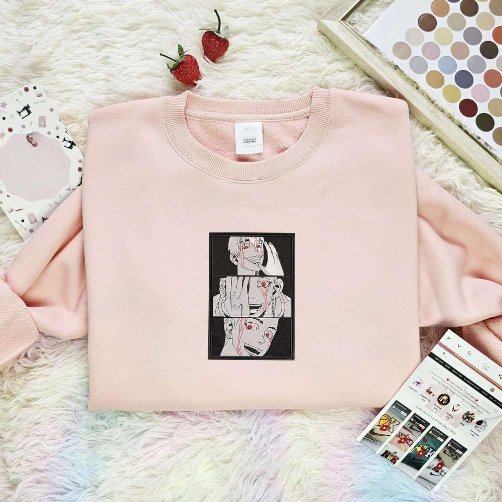 Ryomen Sukuna Jujutsu Kaisen Anime Embroidered Shirt , Anime Embroidered T-shirt Sweatshirt Hoodie, Inspired Anime Movie, Best Gift for Anime Fans