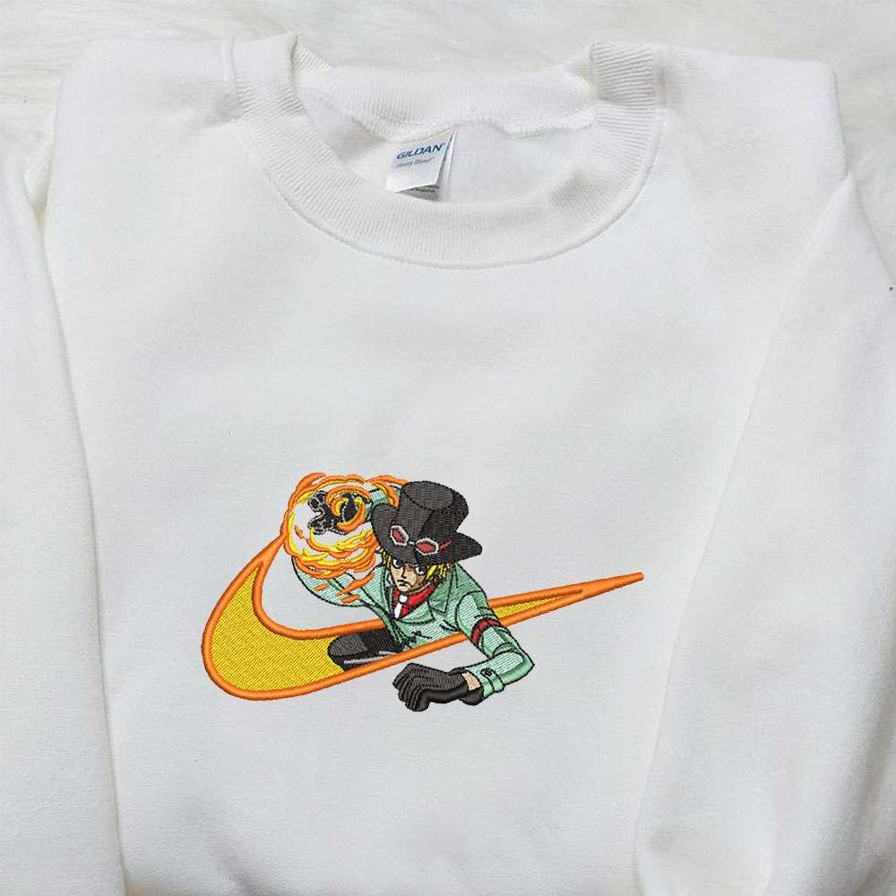 Sabo x Nike Embroidered Tshirt One Piece Embroidered Sweatshirt Custom Embroidered Hoodie