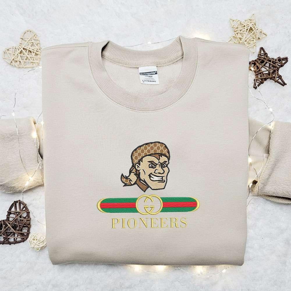 Sacred Heart Pioneers x Gucci Embroidered Shirt NCAA Sports Embroidered Hoodie Best Gift Idea