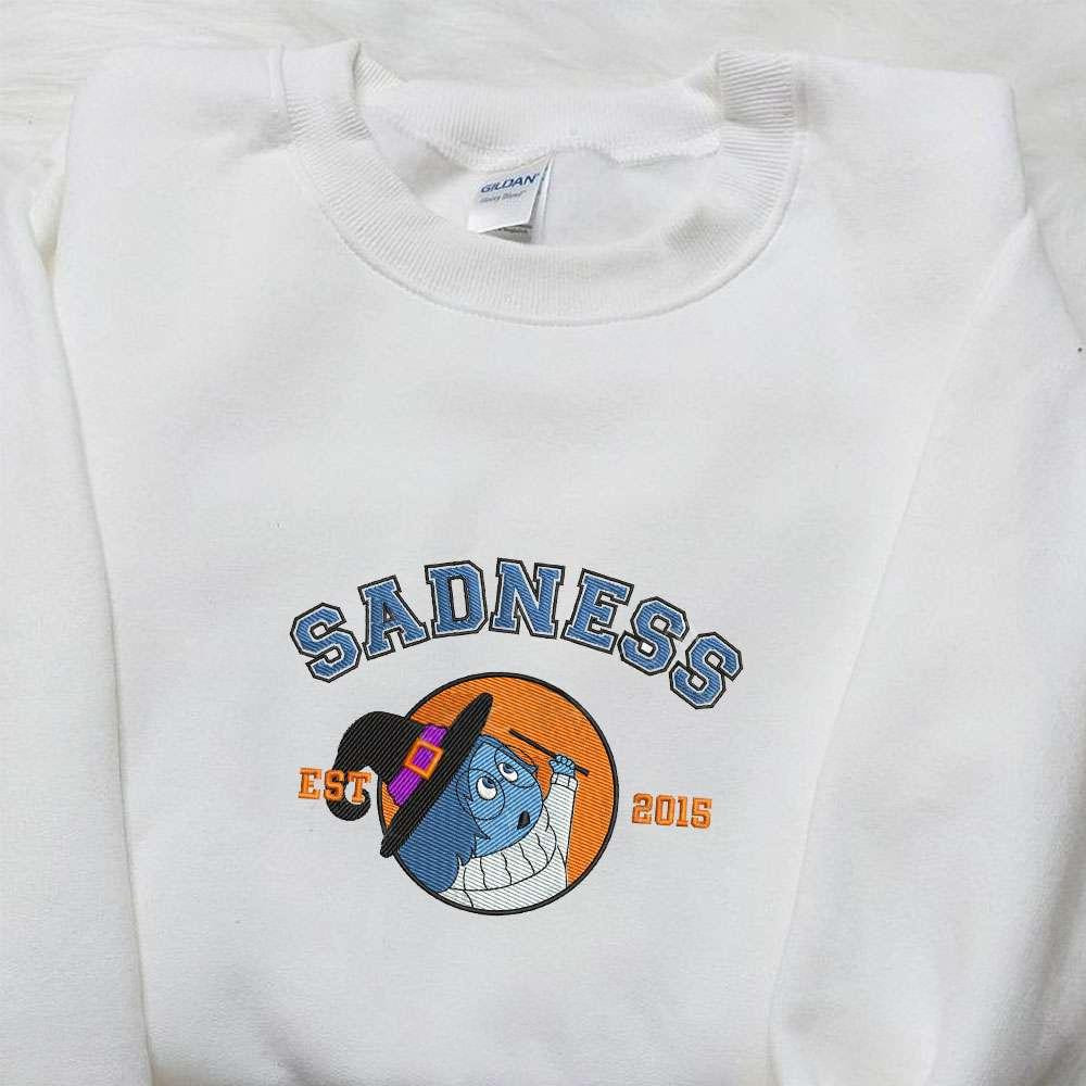 Sadness Inside Out Circle Team Halloween Embroidered Shirt