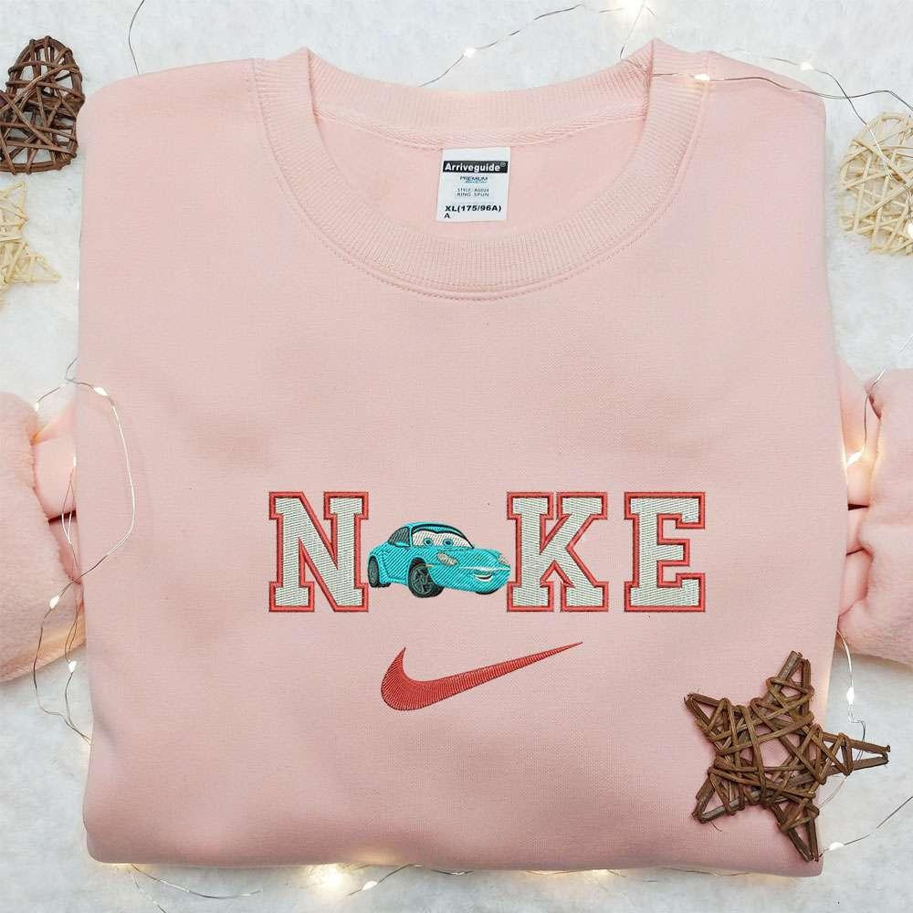 Sally Carera X Nike Cartoon Embroidered Sweatshirt Disney Characters Embroidered Sweatshirt Custom Embroidered Hoodie