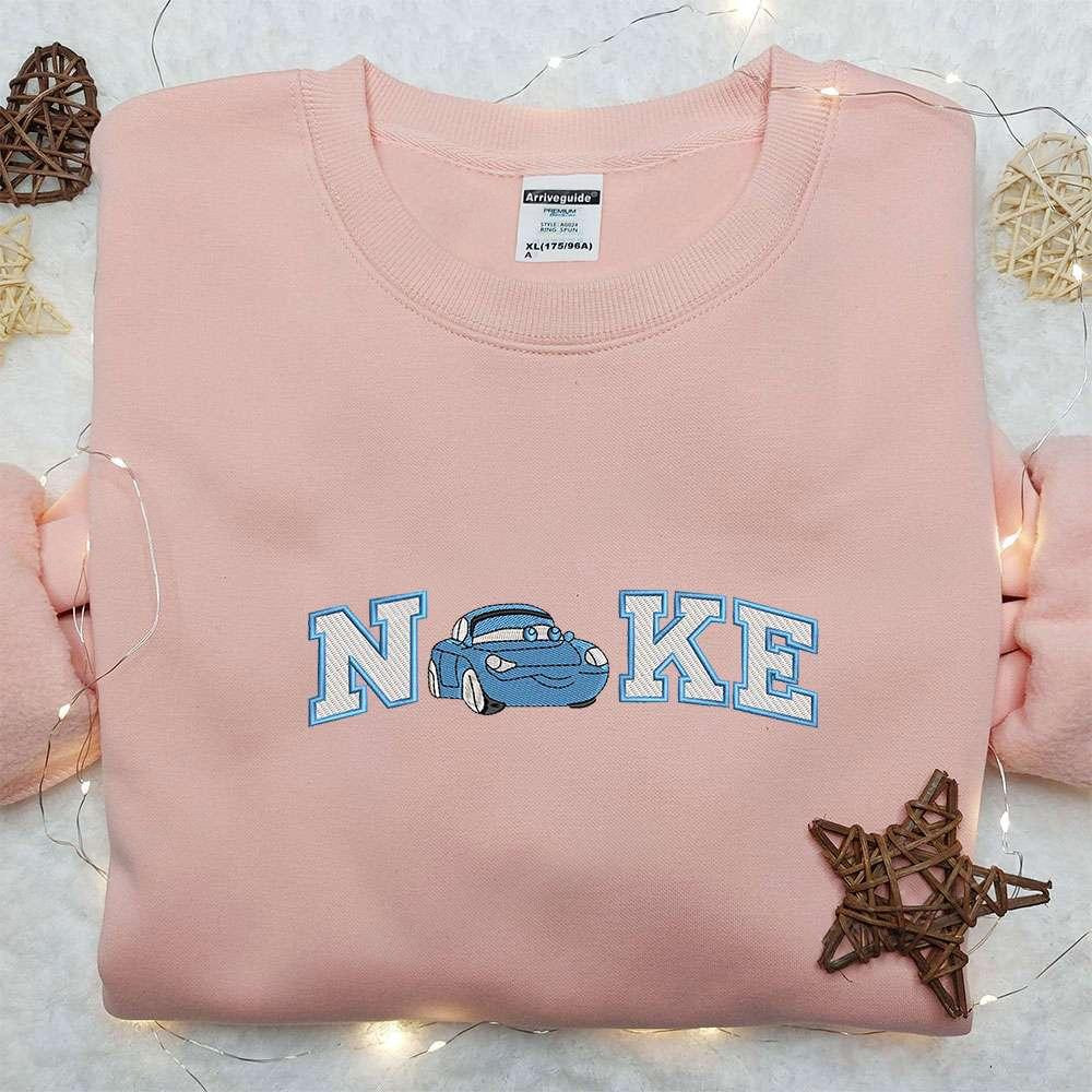 Sally Carrera x Nike Embroidered Sweatshirt Cars Embroidered Shirt Nike Inspired Embroidered Shirt