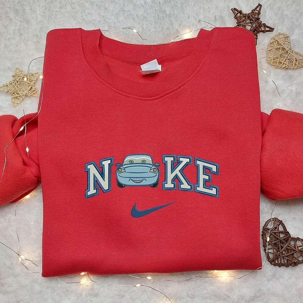 Sally Carrera X Nike Embroidered Sweatshirt Cars Embroidered Shirt Nike Inspired Embroidered Shirt