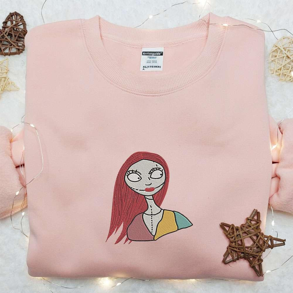 Sally Embroidered Hoodie The Nightmare Before Christmas Movie Embroidered Hoodie Best Gift Ideas For Family