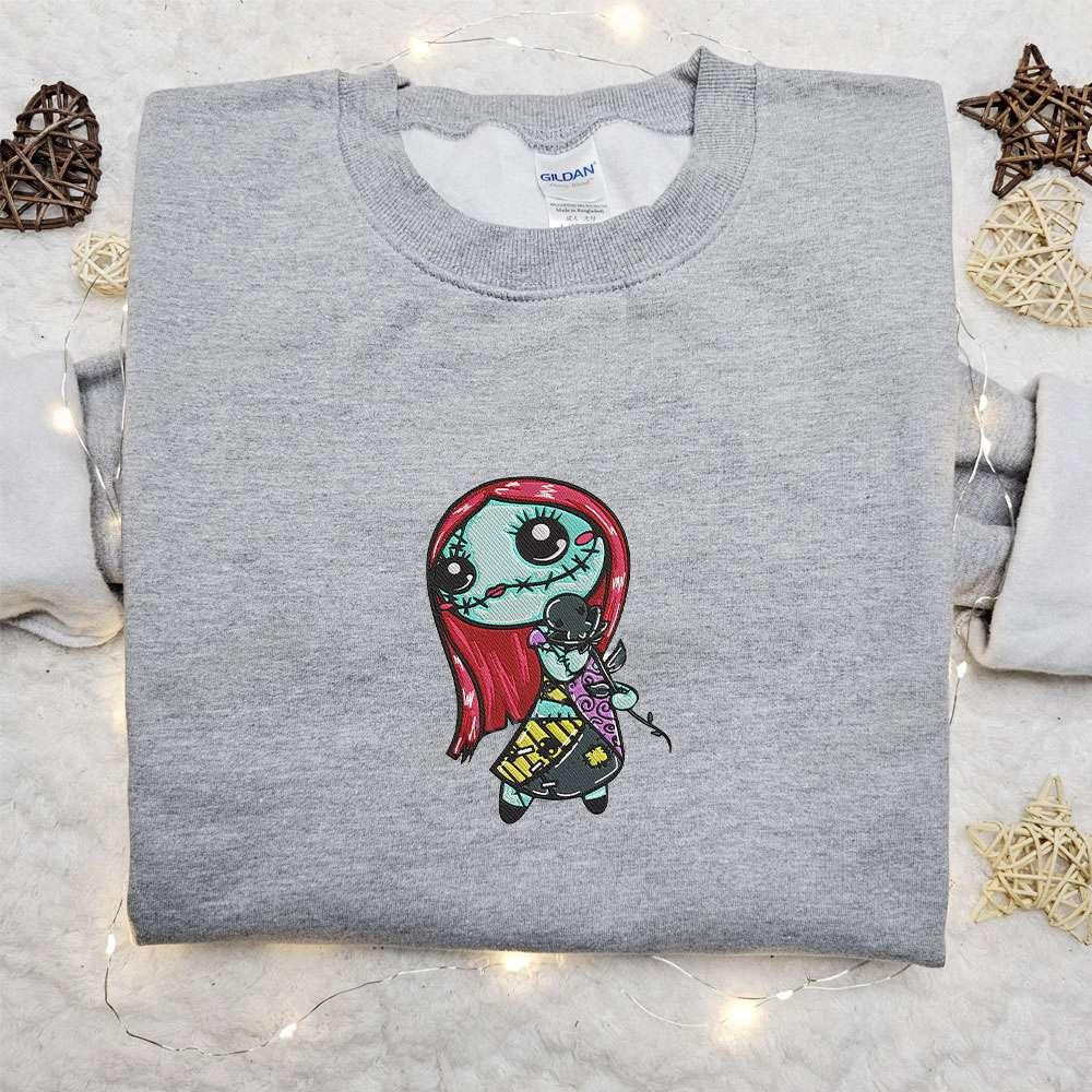 Sally Ragdoll Nightmare Before Christmas Embroidered Sweatshirt Halloween Embroidered Hoodie Best Halloween Gifts Ideas